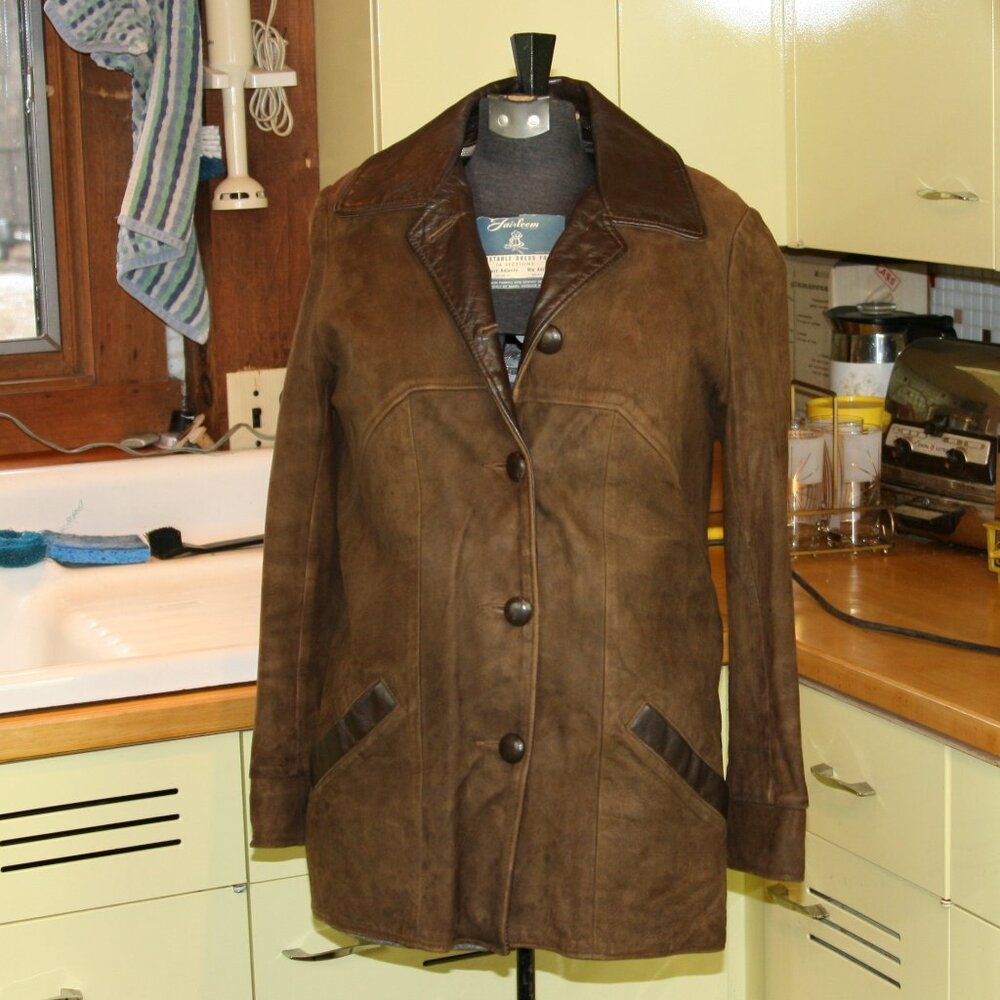 Vintage Woman's Leather Dress Jacket
